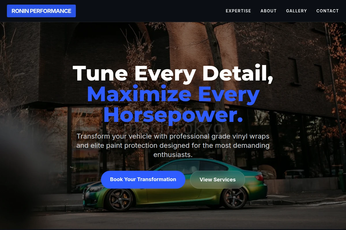 Strut Car Wrap