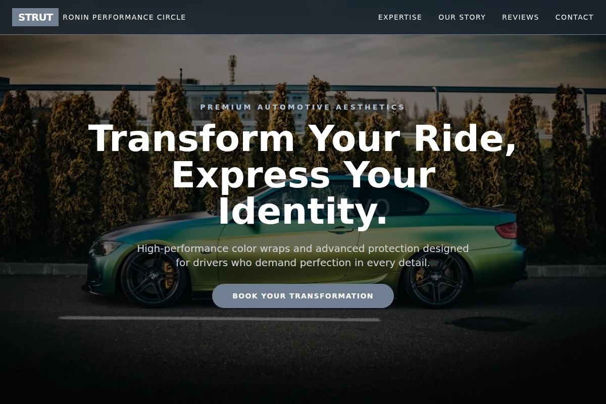Strut Car Wrap
